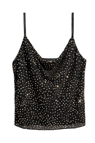 H and shop m glitter top