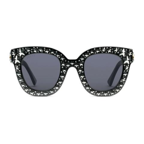 Occhiali Da Sole Cat Eye In Acetato Con Stelle