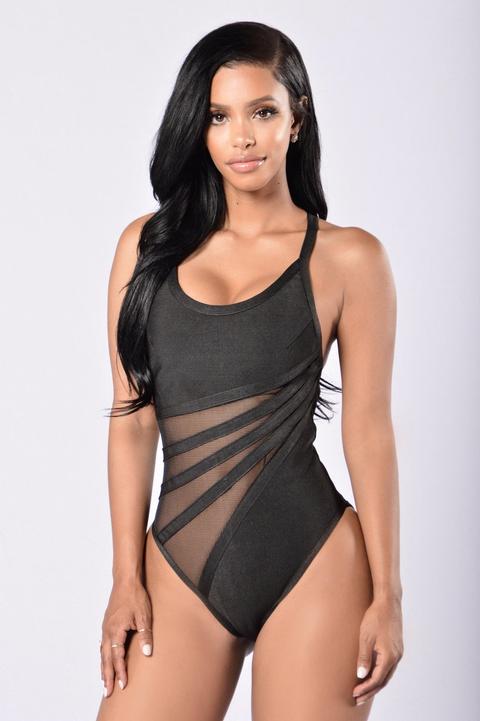 Agent 007 Bodysuit - Black