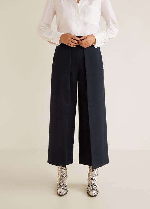 Pantalón Culotte Pliegues