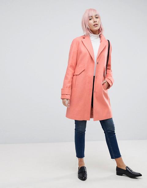 Abrigo Con Detalle De Bolsillos De Asos