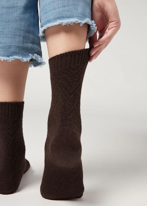 Calcetines Cortos Con Cashmere Estampados