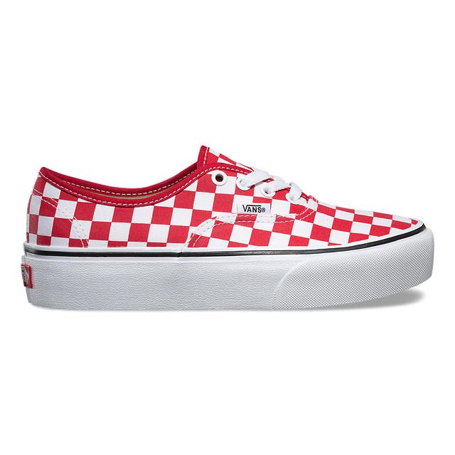 vans authentic platform checkerboard