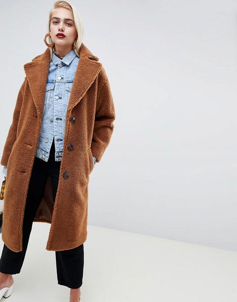 Asos Design Teddy Coat