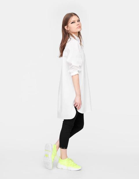 Camicia Lunga Oversize Join Life Bianco