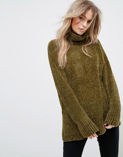 Vero Moda - Maglione Con Collo Alto - Verde