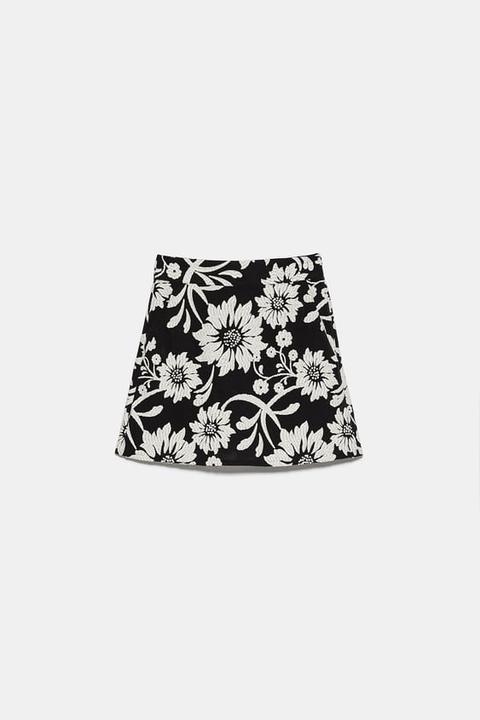 Falda Bermuda Jacquard