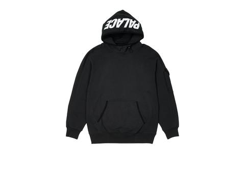 Giant Woven Label Hood Black