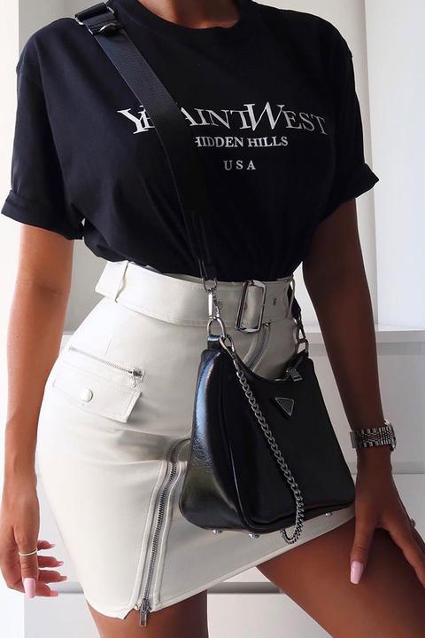 Black Ye Saint West Printed Tee