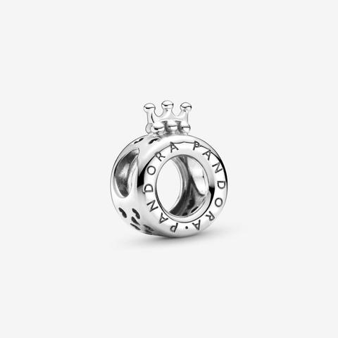 Pandora Charm Logotipo Y Corona De En Plata De Ley