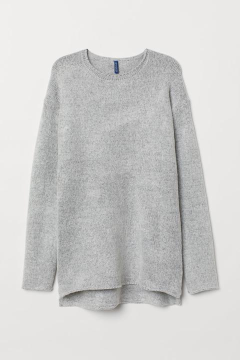 H & M - Fine-knit Jumper - Grey