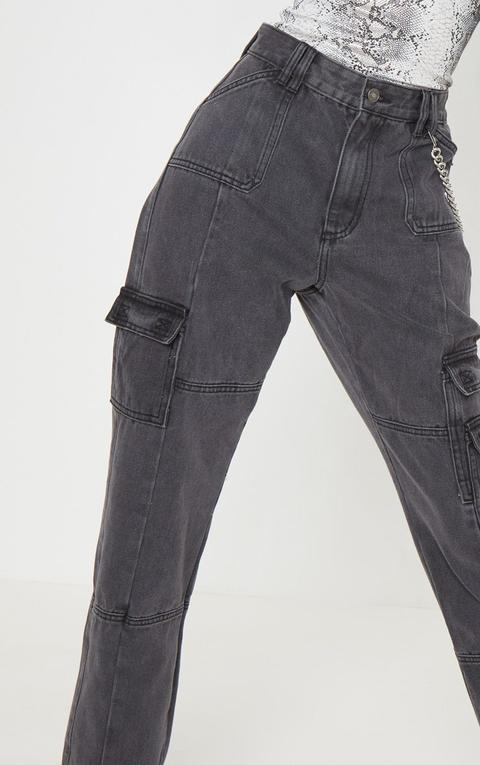 black combat jeans