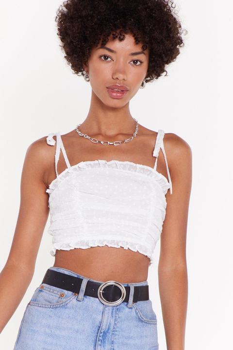 It's Just A Crush Ruched Crop Top