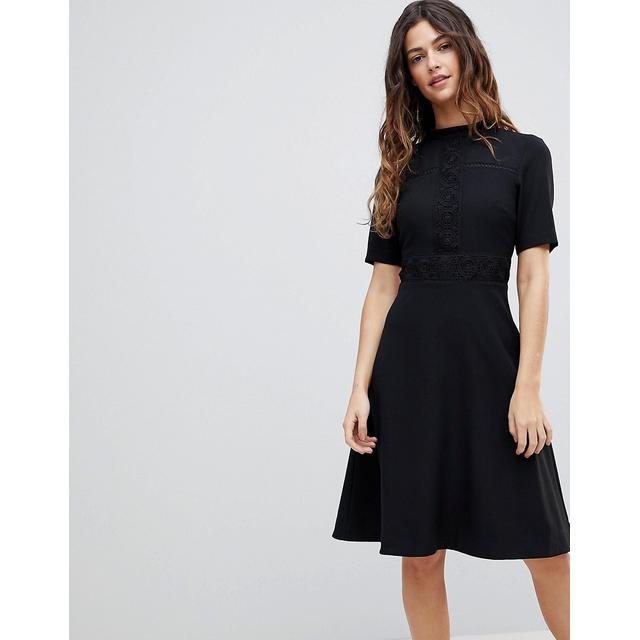 oasis animal high neck skater dress