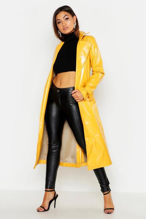 boohoo yellow raincoat