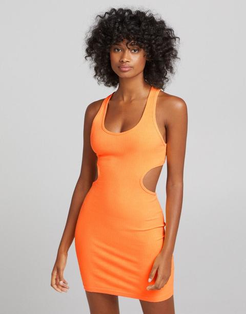 Vestido Corto Rib Ajustado