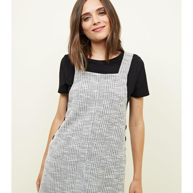 next grey pinafore dress