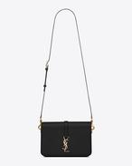 Classic Medium Monogram Saint Laurent Université Bag In Black Leather