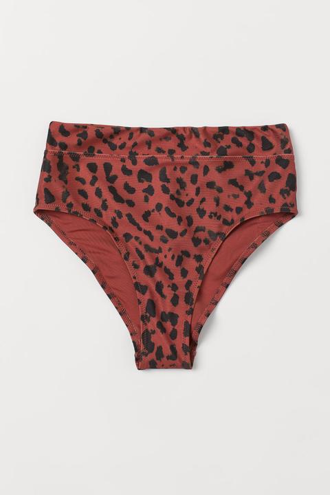 Braga De Bikini High Waist - Rojo