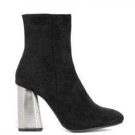 Joanne - Black Suede Ankle Boots