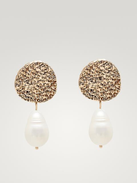Pendientes Perla Y Moneda