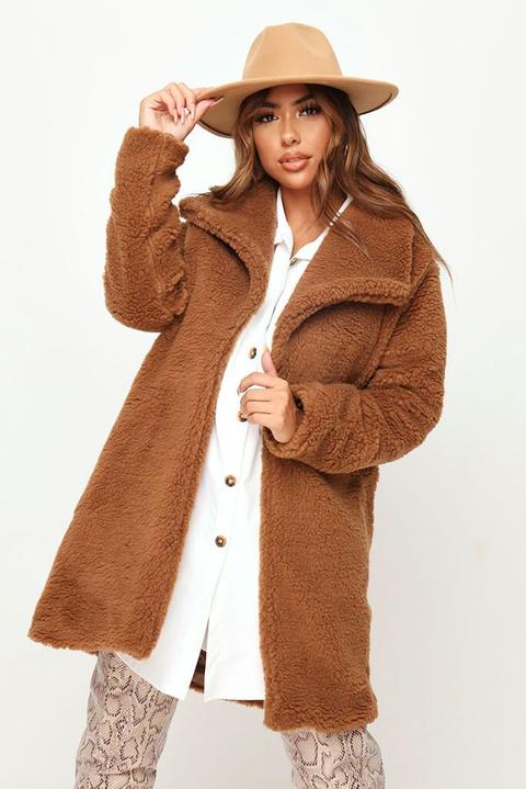 Camel Teddy Borg Jacket