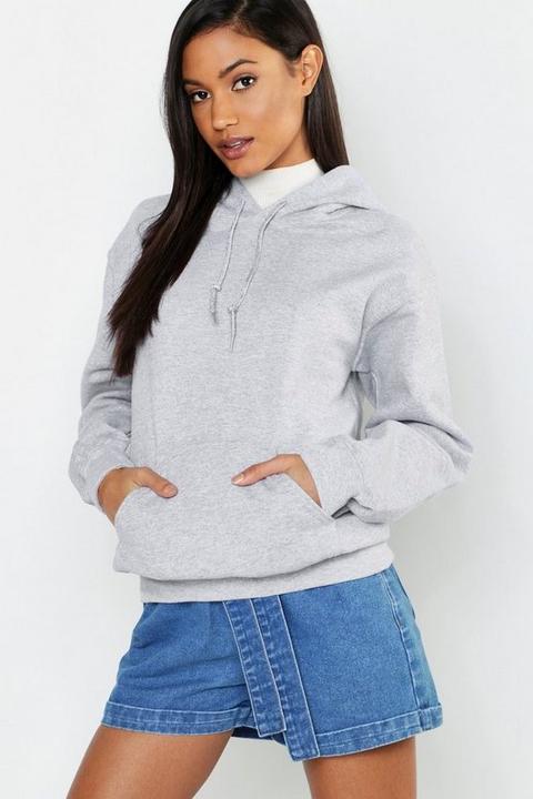 Womens Oversize Hoodie - Grey - L, Grey from Boohoo on 21 Buttons