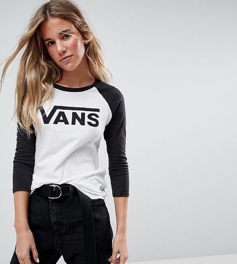 Vans - Low Rider - Maglia A Maniche Lunghe Con Logo - Bianco