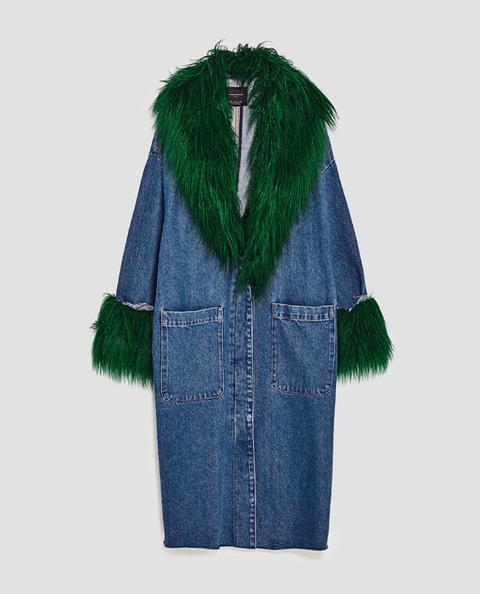 Abrigo Denim Pelo