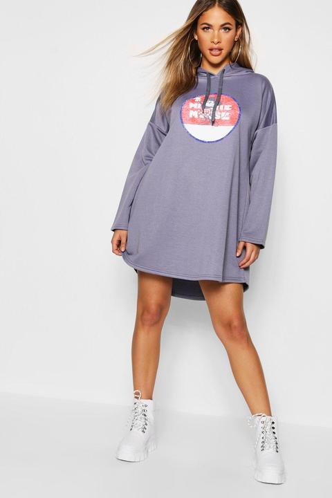 Disney Vintage Minnie Hooded Swing Sweatshirt Dress