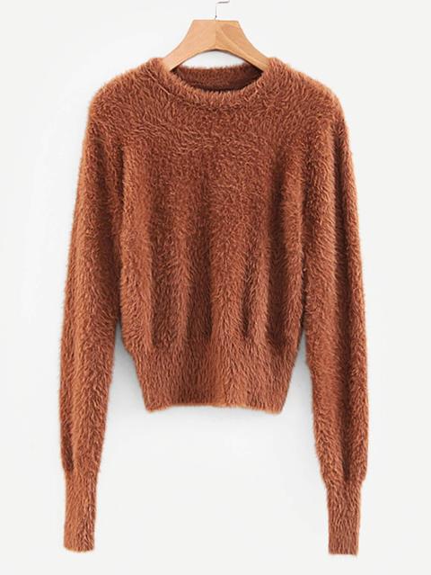 Maglione Angora Con Spalle Scoperte