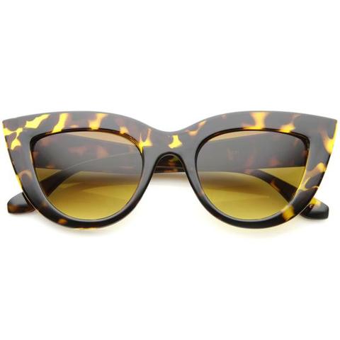 Women's 70's Retro Sharp Cat Eye Sunglasses A233