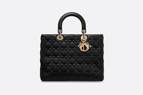 Borsa Grande Lady Dior In Agnello