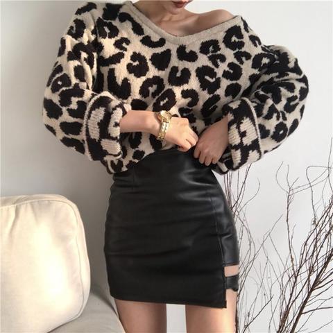 Maglione Big Leopard