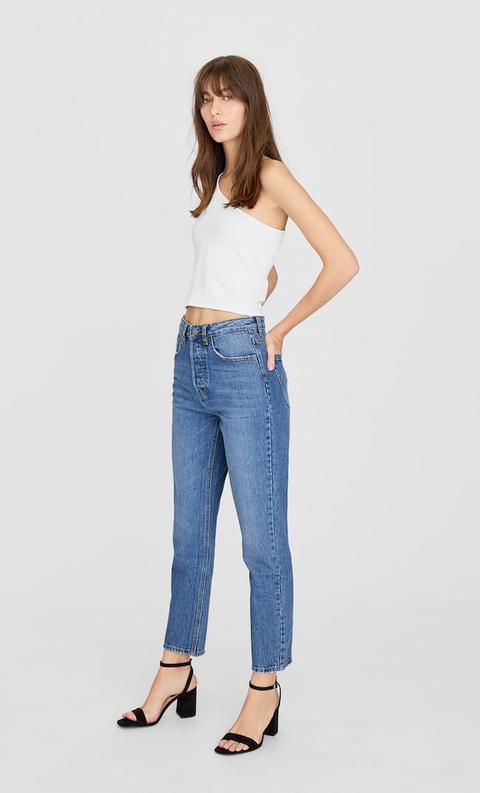 Jeans Mom Fit Jeans Medio