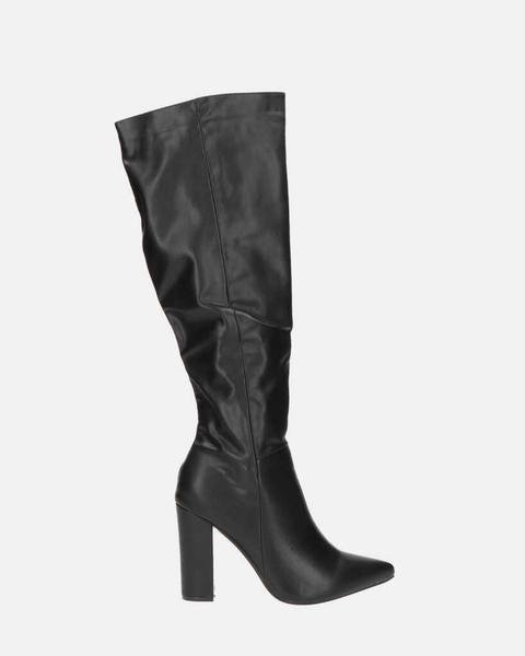 Ksenia - Bottes Hautes En Pu Noir