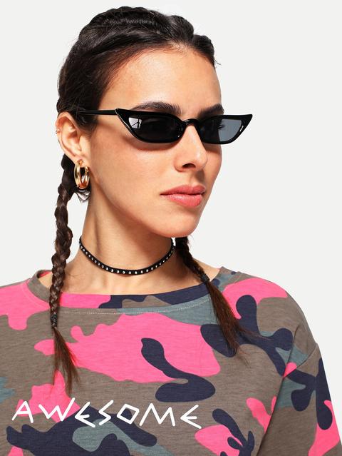 Occhiali Da Sole Cat Eye A Due Tonalità