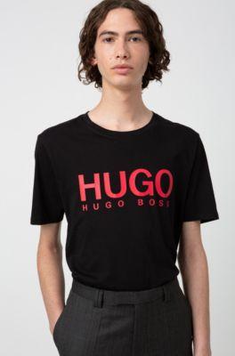 Camiseta Regular Fit De Puro Algodón Con Logo Estampado