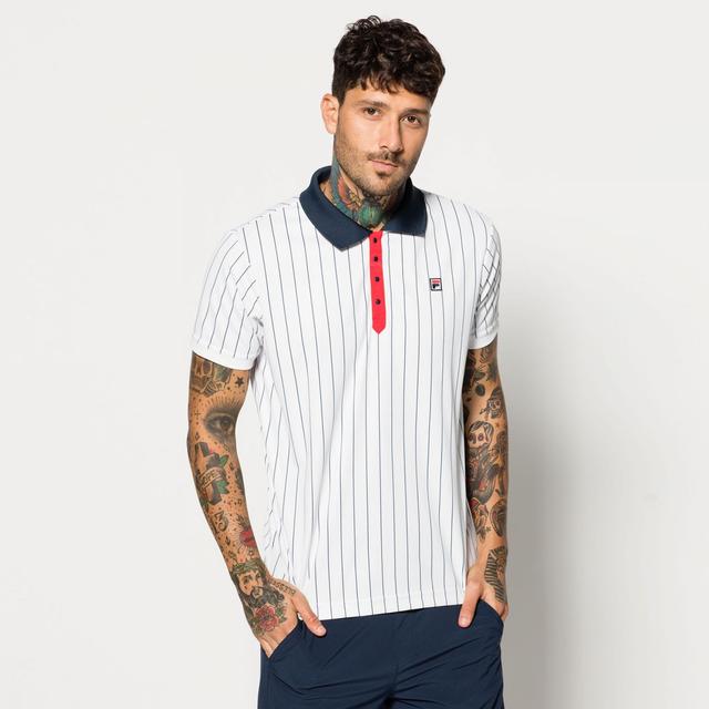 fila striped polo