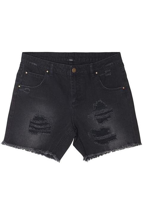 Shorts Denim Strappati