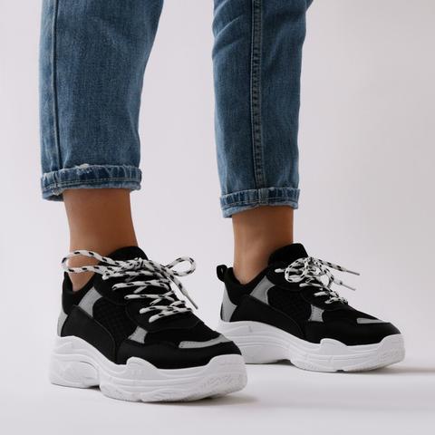 Fiyah Chunky Trainer Black