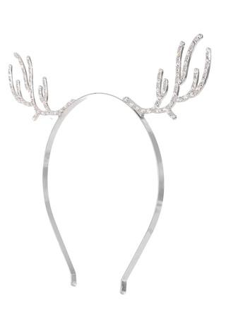 metal antler headband