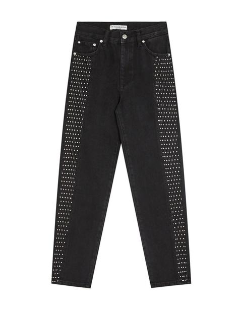 Jeans Mom Fit Brillantini