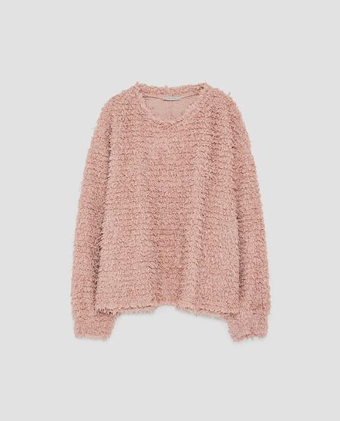 Pullover Oversize Pelliccia Sintetica