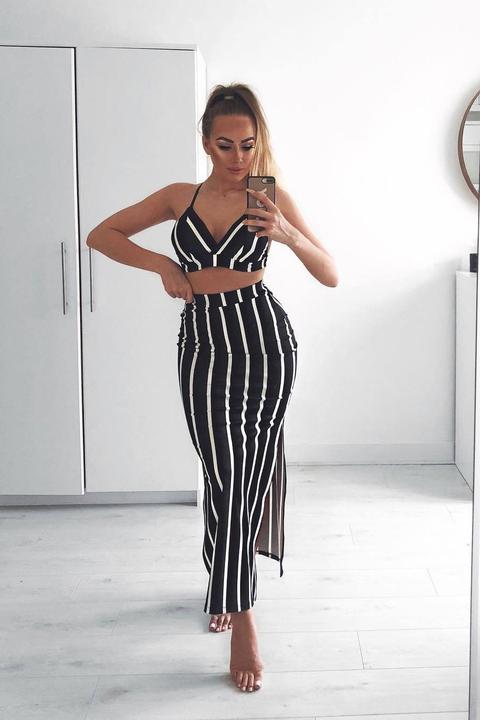 Sophie Stripe Co Ord Skirt Set