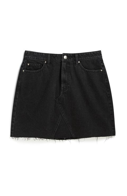 Black Denim Skirt from Primark on 21 