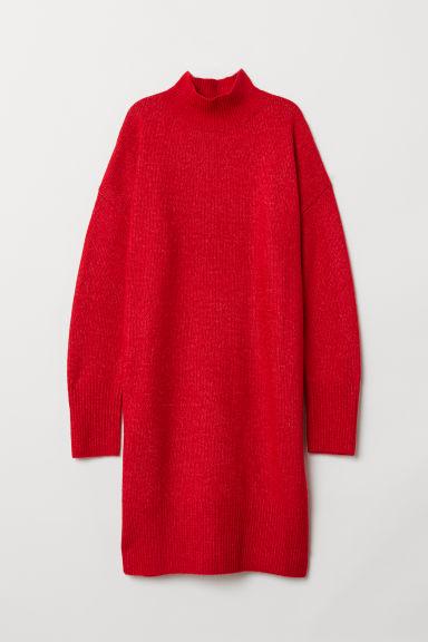 H & M - Abito In Maglia - Rosso