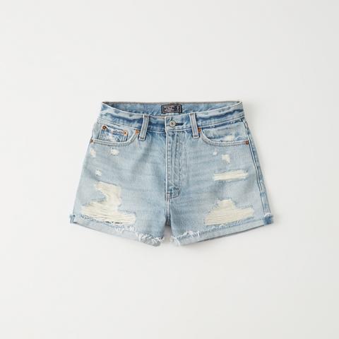 Shorts Di Jeans A Vita Alta