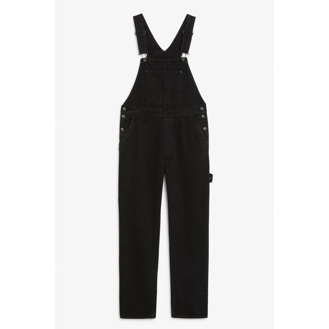 monki black dungarees