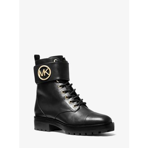 Mkbota De Estilo Militar Tatum De Piel Con Tachuelas - Negro(negro) - Michael Kors